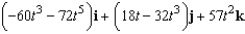 <strong>Use the properties of the derivative to find given the following vector-valued functions. </strong> A) B) C) D) E)