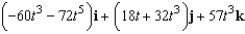 <strong>Use the properties of the derivative to find given the following vector-valued functions. </strong> A) B) C) D) E)