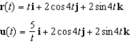 <strong>Use the properties of the derivative to find given the following vector-valued functions. </strong> A) 2 B) C) D) 5 E)