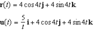 Use the properties of the derivative to find   given the following vector-valued functions.  