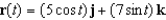 A particle moves in the yz-plane along the curve represented by the vector-valued function   . Find the maximum value of   .