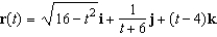 Find the domain of the vector-valued function given below.  