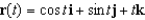 Sketch the curve represented by the vector-valued function   and give the orientation of the curve.