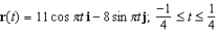 <strong>Represent the following curve by a vector-valued function. </strong> A) B) C) D) E)