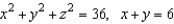 Find a vector-valued function, using the given parameter, to represent the intersection of the surfaces given below. Surfaces Parameter    