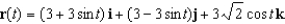 <strong>Find a vector-valued function, using the given parameter, to represent the intersection of the surfaces given below. Surfaces Parameter </strong> A) B) C) D) E)