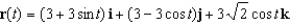 <strong>Find a vector-valued function, using the given parameter, to represent the intersection of the surfaces given below. Surfaces Parameter </strong> A) B) C) D) E)