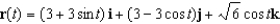 <strong>Find a vector-valued function, using the given parameter, to represent the intersection of the surfaces given below. Surfaces Parameter </strong> A) B) C) D) E)