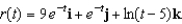 Determine the interval on which the vector-valued function   is continuous.