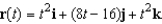 Suppose the two particles travel along the space curves   and   . A collision will occur at the point of intersection P if both particles are at P at the same time. Find the point of collision.