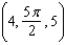 <strong>Convert the following point from rectangular coordinates to cylindrical coordinates. Give any angles in radians. </strong> A) B) C) D) E)