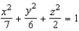 Identify the following quadric surface.