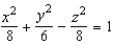 Identify the following quadric surface.  