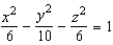 Identify the following quadric surface.  
