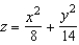 Identify the following quadric surface.  