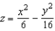Identify the following quadric surface.  
