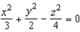 Identify the following quadric surface.  