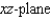 Find an equation of the surface of revolution generated by revolving the curve given below in the indicated coordinate plane about the given axis. Equation of Curve Coordinate Plane Axis of Revolution