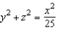 <strong>Find an equation of the surface of revolution generated by revolving the curve given below in the indicated coordinate plane about the given axis. Equation of Curve Coordinate Plane Axis of Revolution </strong> A) B) C) D) E)