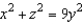 <strong>Given the equation of a surface of revolution find the equation of its generating curve in the yz-plane rotating about the y-axis.</strong> A) B) C) D) E)