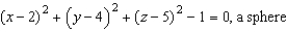 <strong>Find the equation of the surface satisfying the conditions, and identify the surface. The set of points equidistant from the point (2, 4, 5 ) and the plane .</strong> A) B) C) D) E)