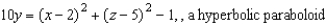 <strong>Find the equation of the surface satisfying the conditions, and identify the surface. The set of points equidistant from the point (2, 4, 5 ) and the plane .</strong> A) B) C) D) E)