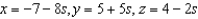 <strong>Find a set of parametric equations of the line through the point parallel to the vector .</strong> A) B) C) D) E)
