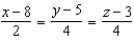 <strong>Find a set of symmetric equations of the line through the point parallel to the vector .</strong> A) B) C) D) E)