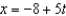 Find the set of parametric equations of the line through the point   that is parallel to the line   ,   ,and   .