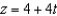Find the set of parametric equations of the line through the point   that is parallel to the line   ,   ,and   .