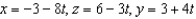 <strong>Find the set of parametric equations of the line through the point that is parallel to the line , ,and .</strong> A) B) C) D) E)