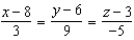 <strong>Find a set of symmetric equations of the line through the points and .</strong> A) B) C) D) E)