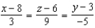 <strong>Find a set of symmetric equations of the line through the points and .</strong> A) B) C) D) E)