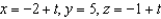 <strong>Find a set of parametric equations of the line that passes through the point and is parallel to the xy-plane and yz-plane.</strong> A) B) C) D) E)