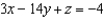 <strong>Find an equation of a plane passing through the points and perpendicular to the plane .</strong> A) B) C) D) E)
