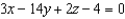 <strong>Find an equation of a plane passing through the points and perpendicular to the plane .</strong> A) B) C) D) E)