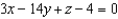 <strong>Find an equation of a plane passing through the points and perpendicular to the plane .</strong> A) B) C) D) E)