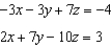 Determine whether the following planes are parallel, orthogonal, or neither. If they are neither parallel nor orthogonal, find the angle of intersection.  