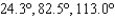 <strong>Find the direction angles of the vector u given below. Round your answer to one decimal place. </strong> A) B) C) D) E)