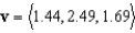 Suppose the vector   gives the numbers of hamburgers, chicken sandwiches, and cheeseburgers, respectively, sold at a fast-food restaurant in one week. The vector   gives the prices (in dollars) per unit for the three food items. Determine the total revenue that the restaurant earned on its three products for that week. Round your answer to two decimal places.