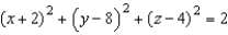 <strong>Find the standard equation of the sphere with center (2, 8, 4), and radius 2.</strong> A) B) C) D) E)