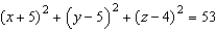 <strong>Find the standard equation of a sphere that has diameter with the end points given below. (3, -2, 4), (7, 12, 4)</strong> A) B) C) D) E)
