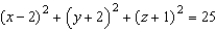 <strong>Complete the square to write the following equation in the standard form for a sphere. </strong> A) B) C) D) E)
