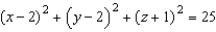 <strong>Complete the square to write the following equation in the standard form for a sphere. </strong> A) B) C) D) E)