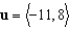 Find the vector v with the given magnitude ||v|| = 185 and the same direction as   .