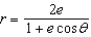 Identify the conic for the polar equation   when   .