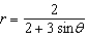 Identify the graph for the polar equation   .