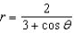 Find the eccentricity and distance from the pole to the directrix of the conic. Then sketch and identify the graph. Use a graphing utility to confirm your results.  