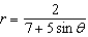 Find the eccentricity and distance from the pole to the directrix of the conic. Then sketch and identify the graph. Use a graphing utility to confirm your results.  