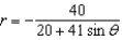Find the eccentricity of the polar equation   .